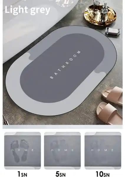 Birlikvar Ticaret Sihirli Su Emici Banyo Paspası Güvenli ve Pratik Kullanım İçin Uygun