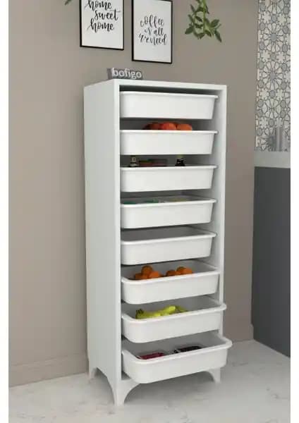 Bofigo 8 Sepetli Çok Amaçlı Dolap: Modern ve Pratik Ev Düzenleme Çözümü