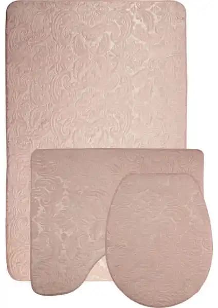 Bonny Home Ultrasoft Desenli 3’lü Pudra Klozet Takımı Modern ve Şık Banyo Dekorasyonu İçin