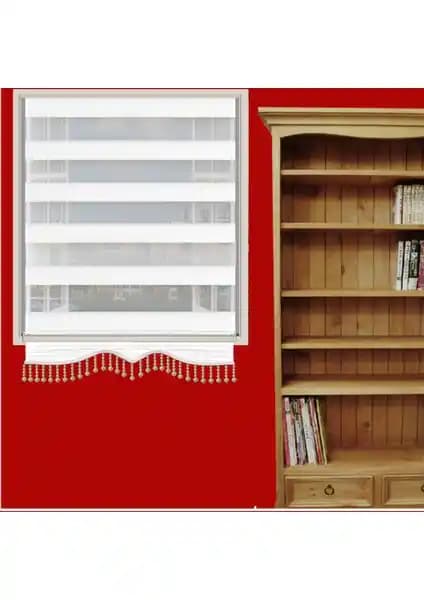 Brillant Pliseli Beyaz Zebra Perde: Modern Dekorasyon İçin Fonksiyonel ve Şık Çözüm