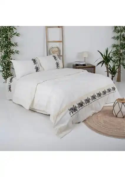 Buldan Concept Otantik Çift Kişilik Kaneviçe Desenli Nevresim Takımı