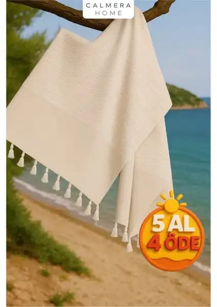 Calmera Home Çizgili Peştemal: Şık ve Fonksiyonel Doğal Pamuklu Plaj ve Spa Tekstili