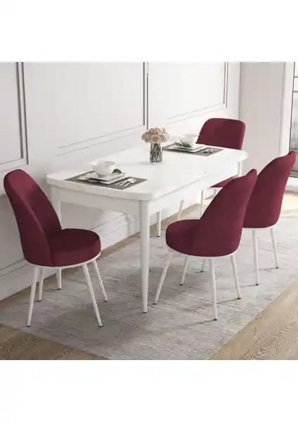 Canisa Concept Kor Serisi Modern Açılabilir Beyaz Mutfak Masa Takımı Özellikleri