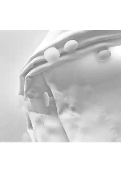 Caserta Home Lüx Atlas Saten Beyaz Güneşlik Perde: Şık ve Dayanıklı Ev Dekorasyonu