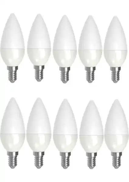 Cata 10 Adet 7W Günışığı Sarı Işık LED Mum Ampulü Modern ve Ekonomik Aydınlatma Çözümü