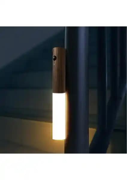 Cata Ahşap Renkli Aplik: Modern Tasarımlı Şarjlı Mıknatıslı Aydınlatma Çözümü