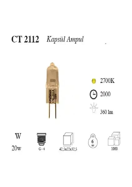 Cata CT-2112 1220W Kapsül Ampul Günışığı ile Sıcak ve Enerji Tasarruflu Aydınlatma