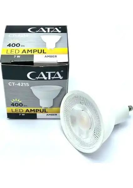 Cata CT-4215 7W LED Ampul GU10 Amber Işık Modern İç Mekan Aydınlatması İçin Uygun