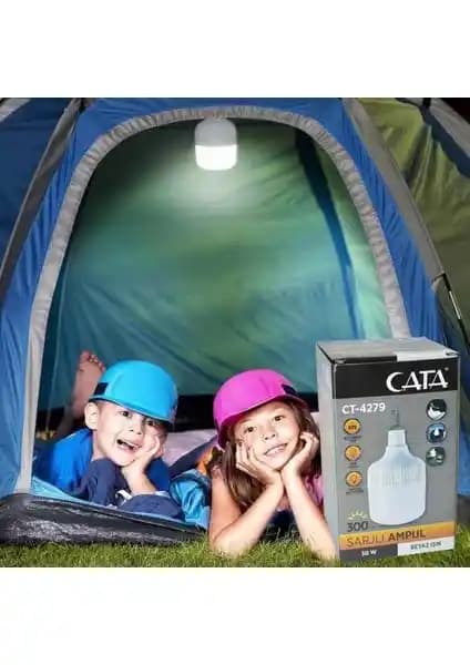 Cata CT-4279 30W USB Şarjlı LED El Feneri Güçlü ve Pratik Kullanım İçin Tasarlandı