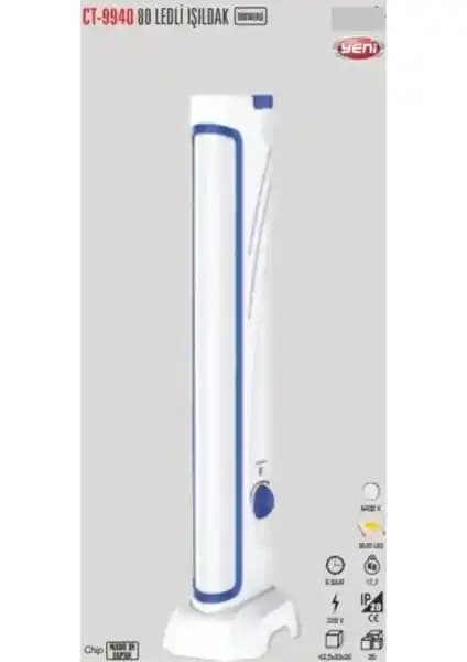 Cata CT-9940 80 LED'li Dimmerli ve Şarjlı Portatif Işıklandırma Cihazı