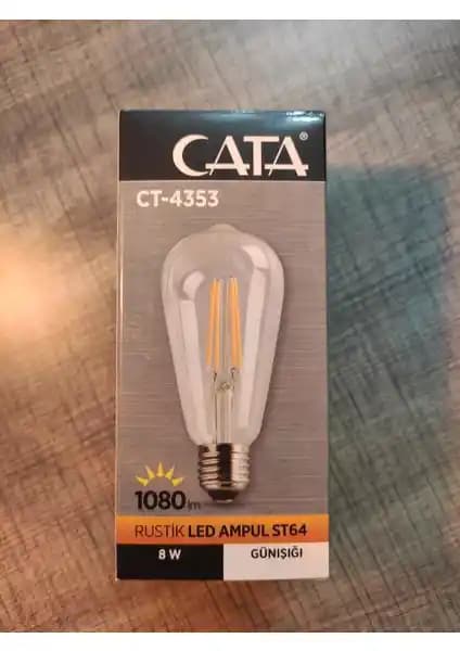 Cata Saya Dizayn Cata St-64 Rustik LED Ampul Gün Işığı Şık ve Enerji Verimli Aydınlatma Çözümü