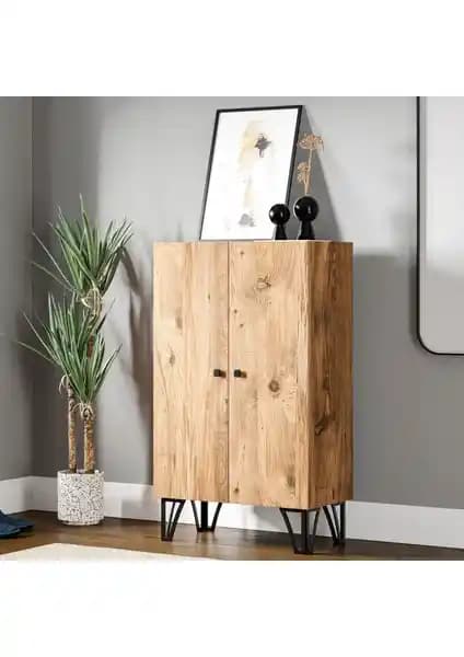 Ceramical DLS3 Çok Amaçlı Dolap: Modern ve Dayanıklı Çam Renkli Depolama Çözümü