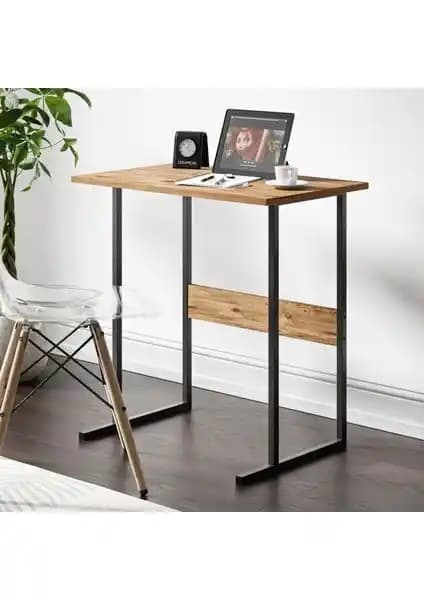 Ceramical MSE2 Metal Ayaklı Çalışma Masası Çam Rengi Modern ve Dayanıklı Tasarım