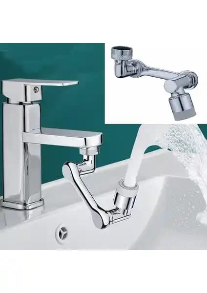 Çerçici 1080 Derece Dönebilen Robotik Kol Musluk Başlığı: Estetik ve Dayanıklı Çözüm