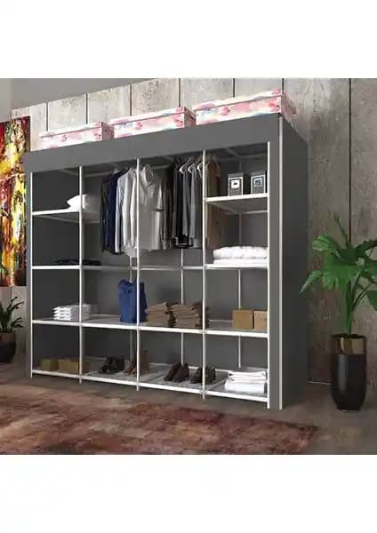 CimriKese Geniş Hacimli Çift Askılı Gardrop: Dayanıklı ve Pratik Depolama Çözümü