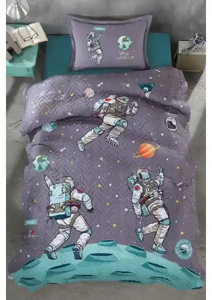 Clasy Genç Dört Mevsim Set Space Antrasit Yatak Takımı Yüksek Kalite ve Dayanıklılık