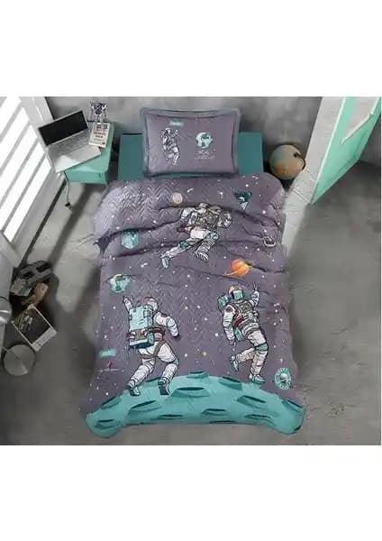 Clasy Ranforce Antrasit Tek Kişilik Yatak Örtüsü Modern ve Çok Amaçlı Kullanım İmkanıyla