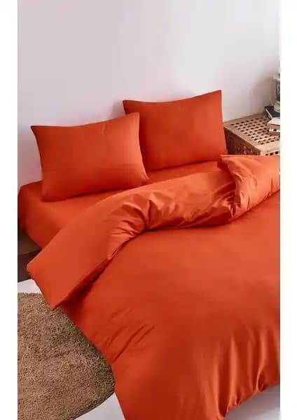 Colorpool Jeolojik Zamanlar Kil Rengi Nevresim Takımı: Estetik ve Dayanıklı Pamuklu Yatak Seti