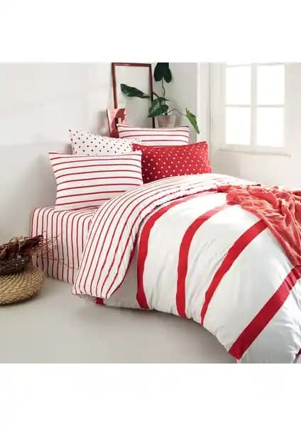 Coté Blanc Simple Line Kırmızı Pamuk Ranforce Battal Boy Nevresim Takımı Özellikleri ve Kullanım İpuçları