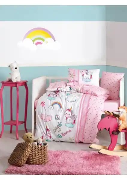 Cotton Box Unicorn Pembe Bebek Nevresim Takımı Yüksek Kalite ve Konfor Sağlar
