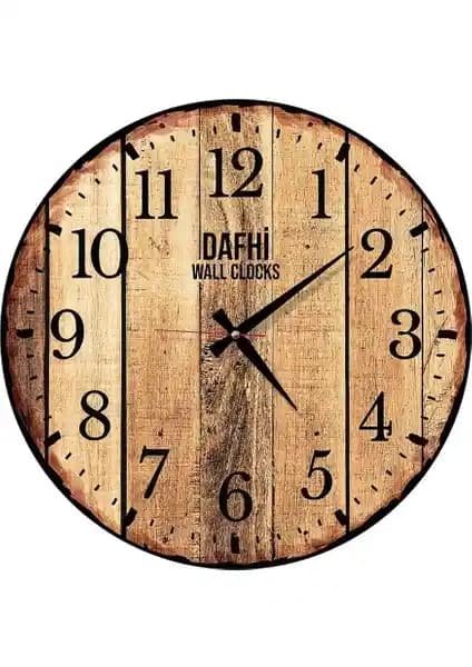 Dafhi Ahşap Duvar Saati 45x45 Modern ve Estetik Tasarımıyla Ev Dekorasyonuna Şıklık Katar