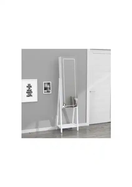 Decobox LED Aydınlatmalı Boy Aynalı Takı Dolabı Modern ve Şık Tasarım