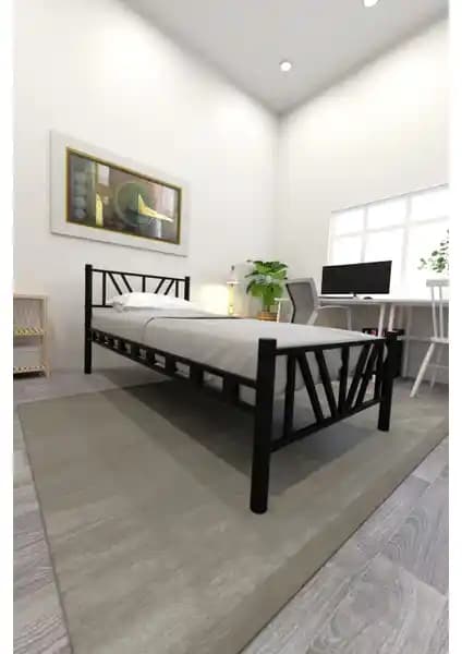 Decofer Smyrna Tek Kişilik Metal Karyola: Modern ve Dayanıklı Yatak Odası Mobilyası