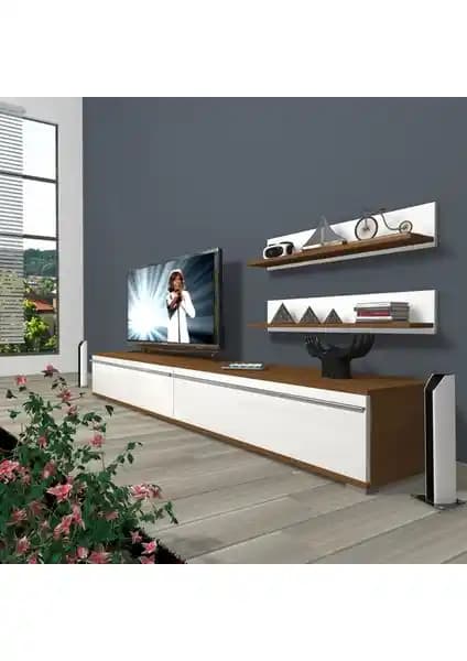 Decoraktiv Eko 4 MDF Standart TV Ünitesi Modern ve Şık Oturma Odası Mobilyası