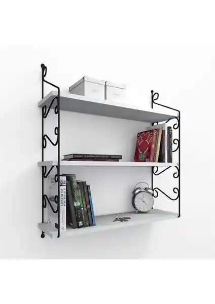 Decormet Seramoni Raf ve Kitaplık Seti: Modern ve Dayanıklı Depolama Çözümü