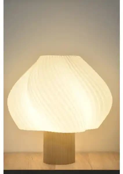 Deep Concept Creamaura Kemik Beyazı Modern Abajur İç Mekan Dekorasyonunda Şıklık ve İşlevsellik