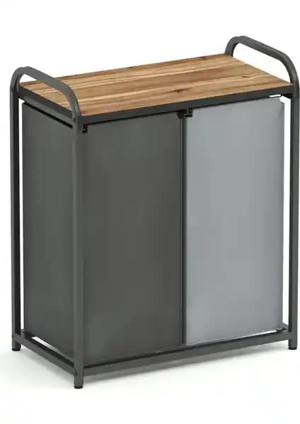 Dehalimited İkili Çamaşır Sepetli Banyo Dolabı Modern Tasarım ve Yüksek Kapasiteli