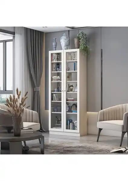 Dekorex KTP-211-C-BEYAZ Cam Kapaklı Kitaplık Değerlendirmesi ve Özellikleri