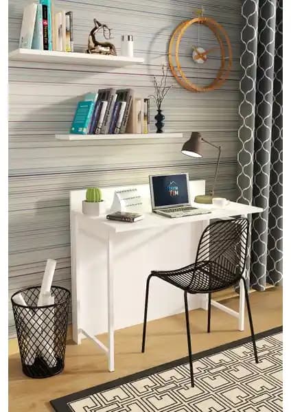 Dekorfim Frezya Katlanır Portatif Çalışma Masası: Modern ve Dayanıklı Tasarım