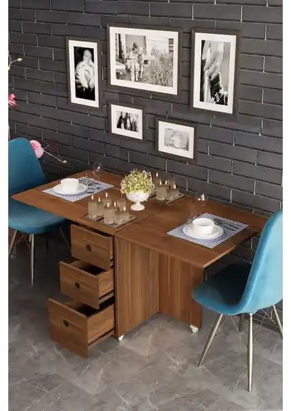 Dekorfim Lagertha Katlanır Masa: Modern Tasarım ve Fonksiyonellik Bir Arada