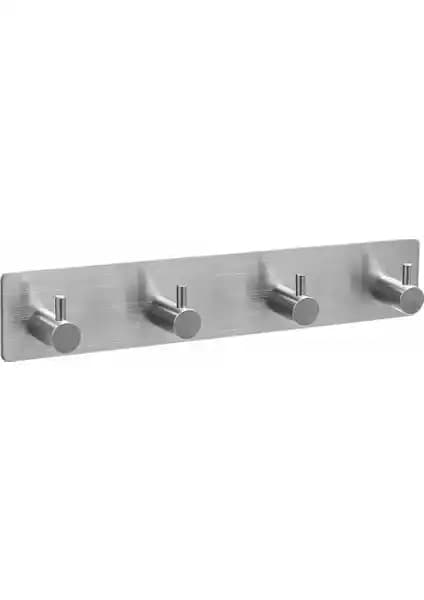 Delta Home Paslanmaz Çelik 4 Topuzlu Askılık Havluluk Modern ve Dayanıklı Tasarım