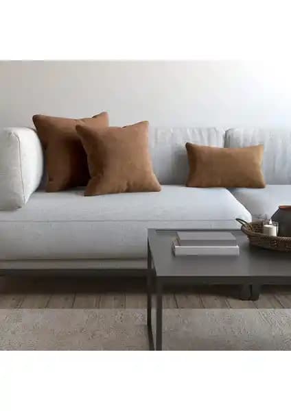 Demor Home Soft Series Çikolata Kahvesi Renkli Kırlent Kılıfı Şık ve Dayanıklı Ev Dekorasyonu Ürünü