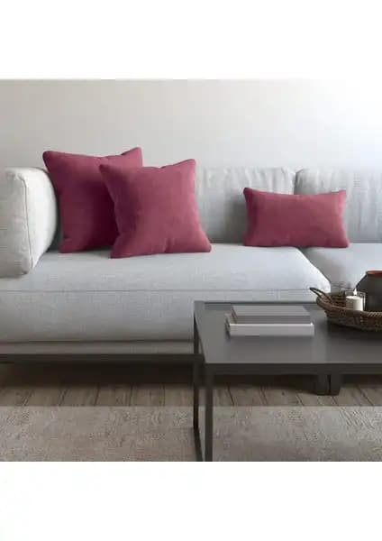 Demor Home Soft Serisi Lavanta Pembesi Kırlent Kılıfı Yüksek Kalite ve Estetik İçin