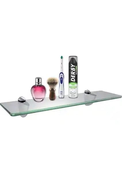 Depolife Tekli Cam Raf Seti: Şık ve Dayanıklı Modern Dekoratif Raf