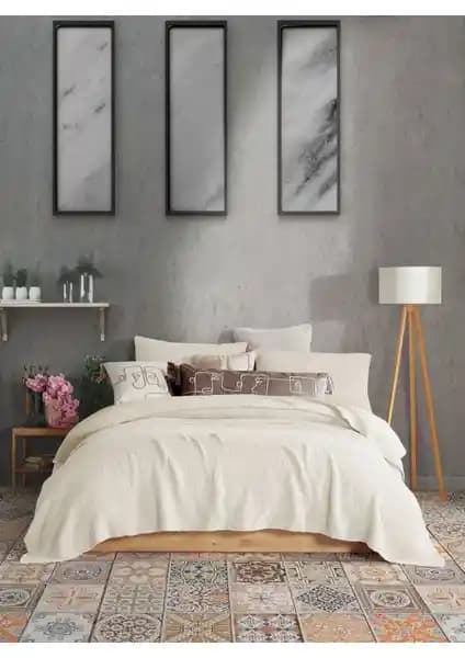 Destiny Hometex 4 Katlı Multi Muslin %100 Pamuk Çift Taraflı Yatak Örtüsü