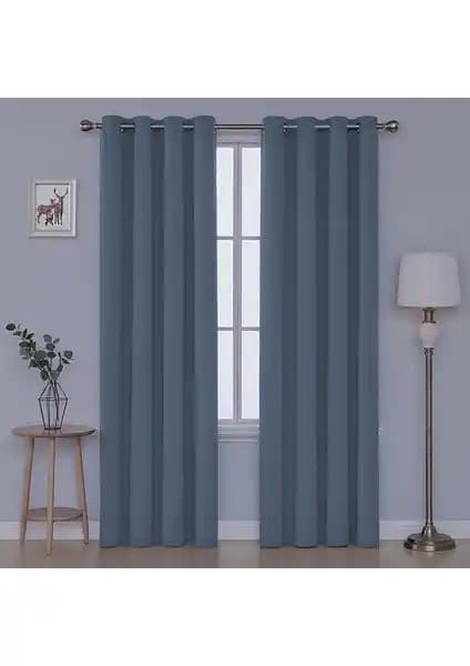 Devor Kadife Görünümlü Fonluk Kuş Gözlü Dikim: Rustik Tarz Dekorasyonlar İçin Şık ve Dayanıklı Perde Seçeneği