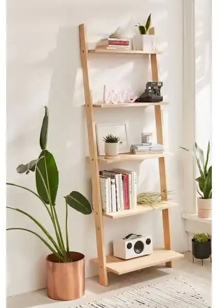 Diamur Concept Ahşap Merdiven Raf Kitaplık: Modern ve İşlevsel Dekorasyon Unsuru