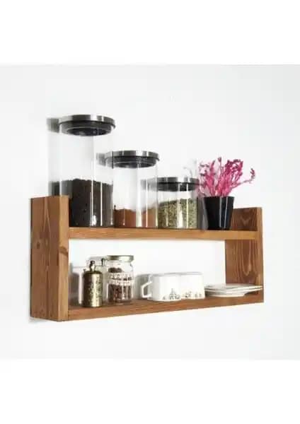 Doğal Ahşap Klasik Tasarımlı Baharatlık Mutfağınıza Şıklık Katıyor