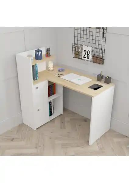 Durusilya Mobilya L Şekilli Çalışma Masası: Modern ve Fonksiyonel Ofis ve Ev Kullanımı