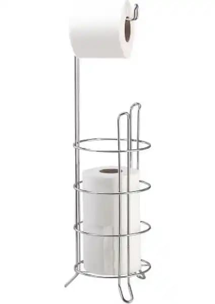Ece Metal Krom Yedekli WC Kağıtlık: Estetik ve Dayanıklı Modern Banyo Aksesuarı