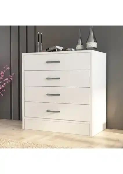 Eco Room Amor 4 Çekmeceli Şifonyer: Şık ve Fonksiyonel Modern Mobilya Parçası