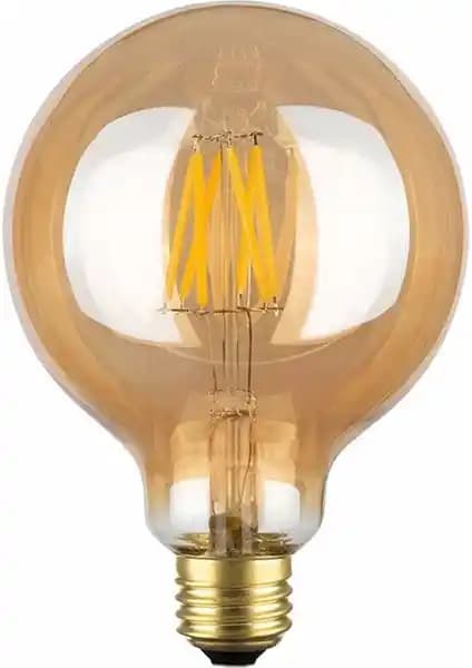 Edison G95 6W Flamanlı Rustik Dekoratif LED Ampul İç Mekanlar İçin Estetik ve Enerji Tasarruflu Çözüm