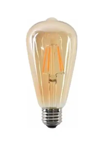 Edison Rustik LED Ampül E27 Duy Tipi ST64 Modern ve Estetik Aydınlatma Çözümü