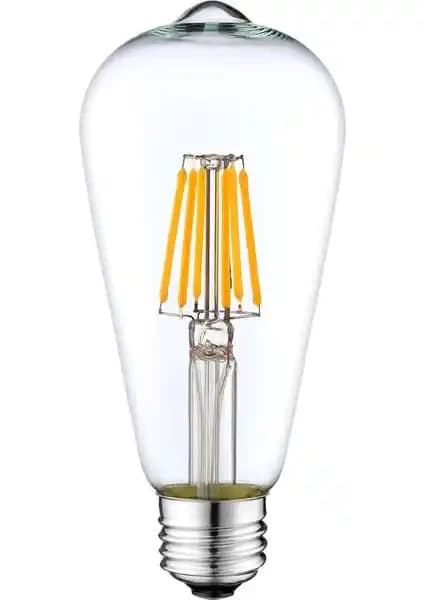 Edison ST64 Flamanlı 4W LED Ampul: Vintage Tasarım ve Enerji Tasarrufu Sağlayan Aydınlatma Seçeneği