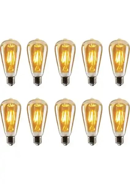Edison ST64 Flamanlı LED Ampul: Vintage Tarz ve Enerji Tasarrufu ile Dekoratif Aydınlatma