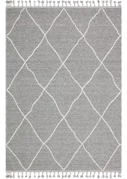 Eko Halı Soho Sh 02 Gri Modern ve Etno Tasarımlı Dayanıklı Halı, Kolay Temizlik ve Uzun Ömür